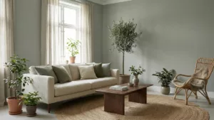 salon-chaleureux-vert-sauge-lyon-sud