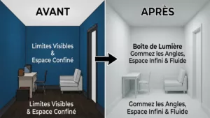 avant après peinture claire