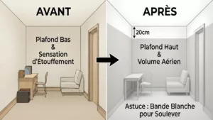 avant après plafond