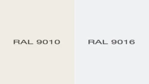 ral 9010 et ral 9016