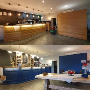 restaurant chaponost avant après