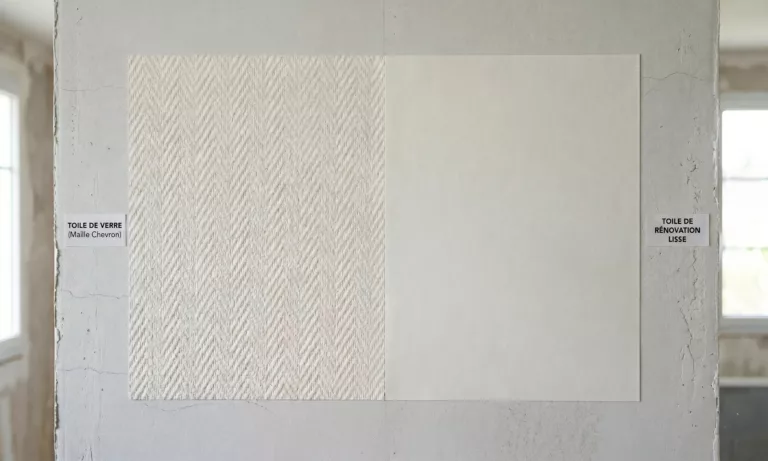 différence toile de verre et toile de rénovation lisse
